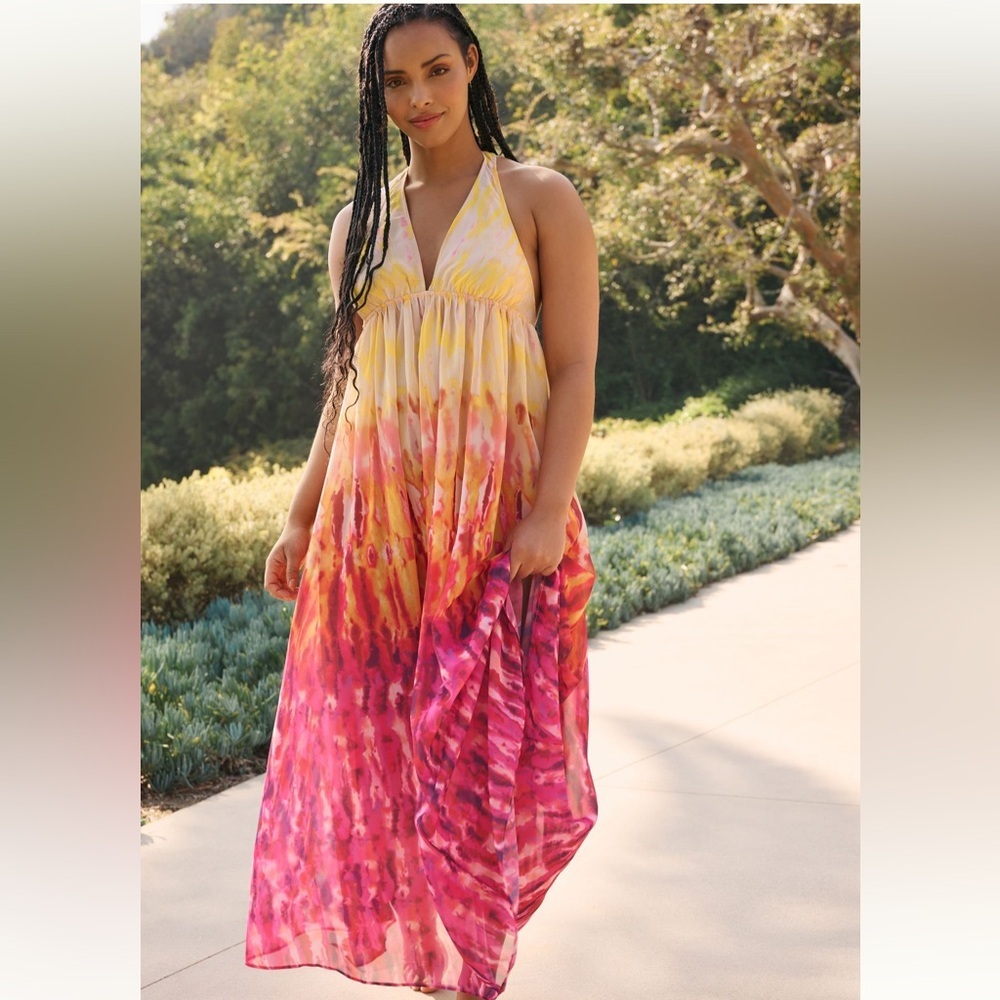 NWT Anthropologie Sleeveless Tiered Max Dress Cover Up Size XXS fits to Size M - Picture 7 of 10